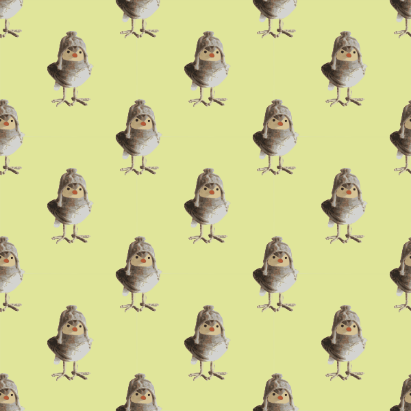SVG Bird craftwork - seamless pattern