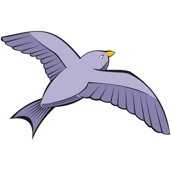 SVG Bird in flight 6