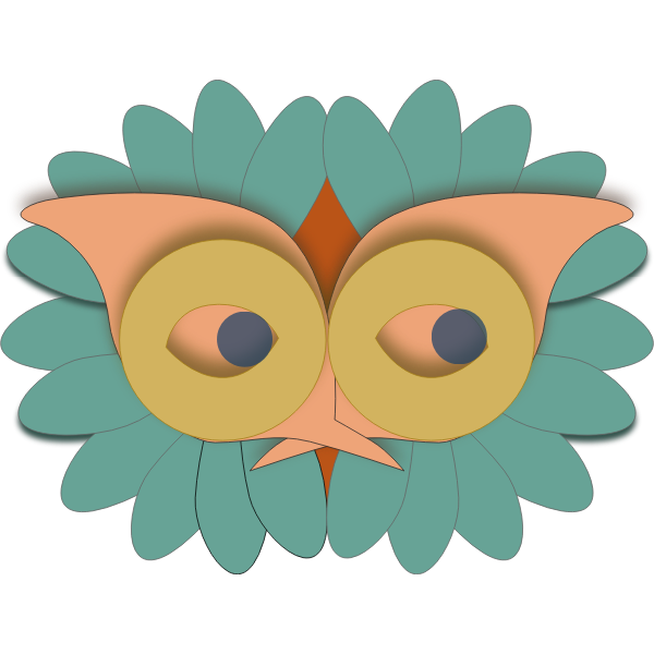 SVG Bird mask vector image
