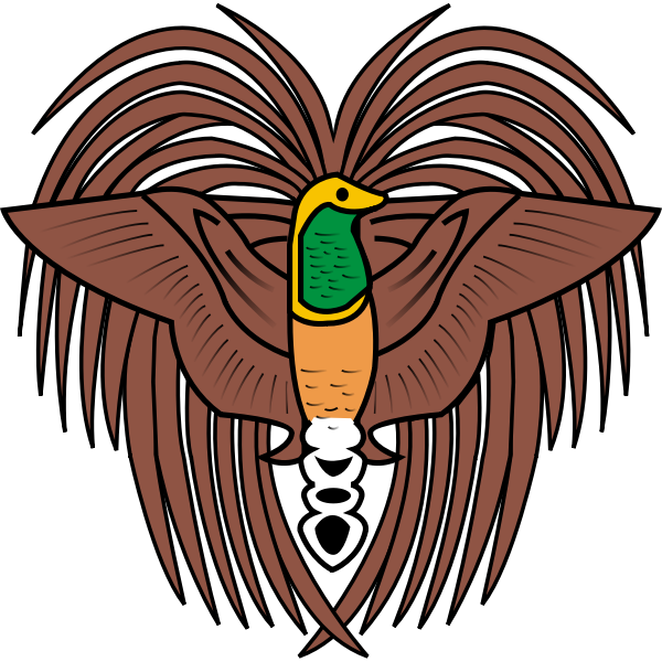 SVG Bird of paradise emblem