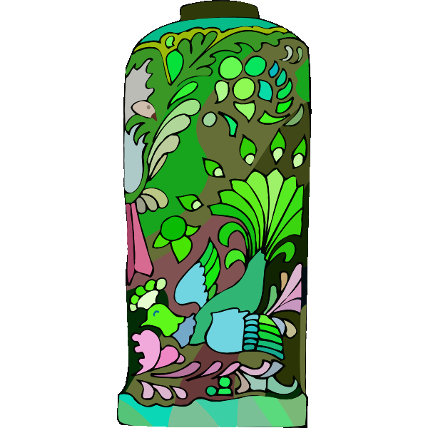 SVG Bird on vase