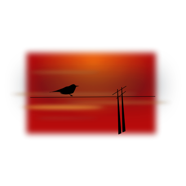 SVG Bird on wire