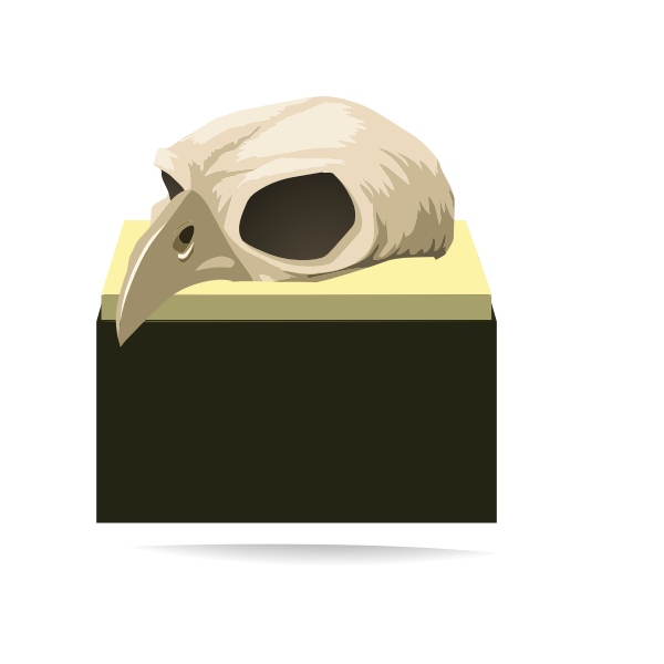 SVG Bird skull