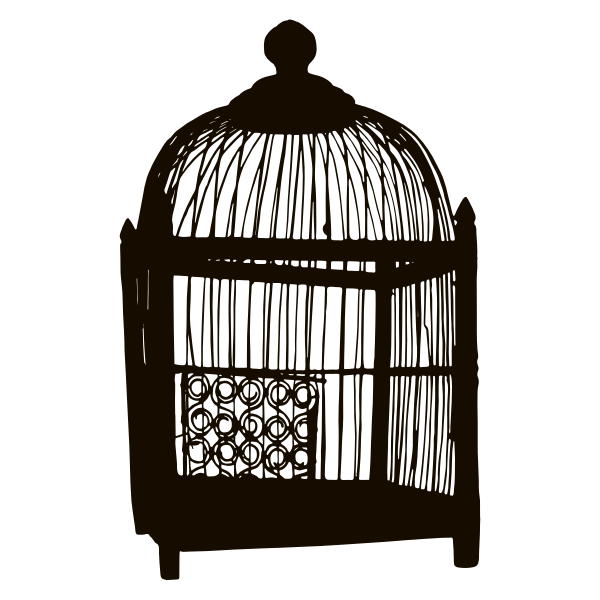 SVG Birdcage silhouette