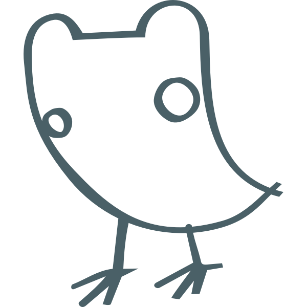 SVG Birdie cartoon drawing