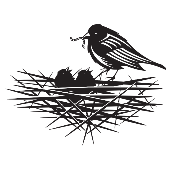 SVG Birds in the nest