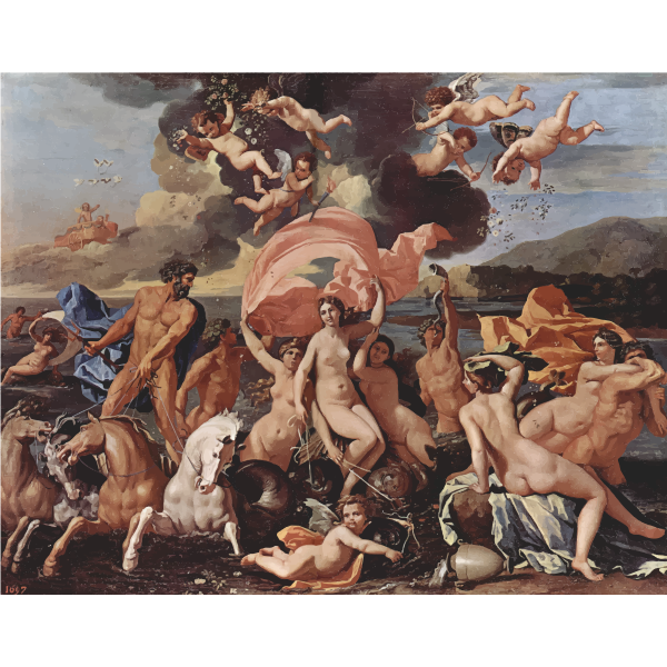 SVG Birth Of Venus Nicolas Poussin