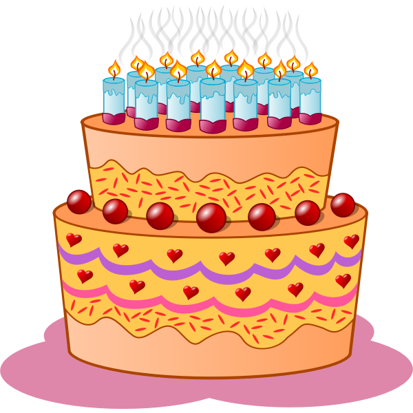 SVG Birthday cake
