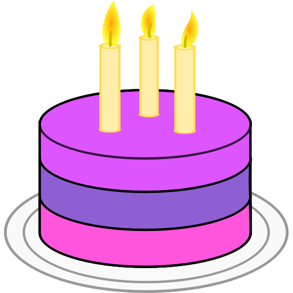 SVG Birthday cake