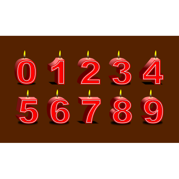 SVG Birthday candles