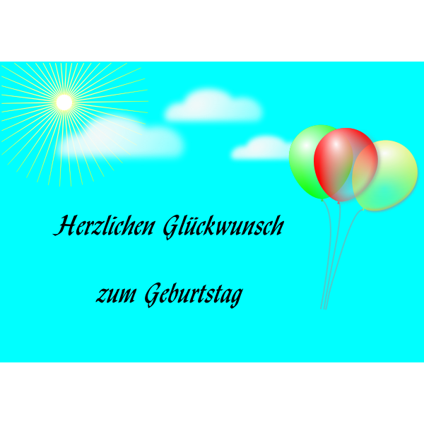 SVG birthday card
