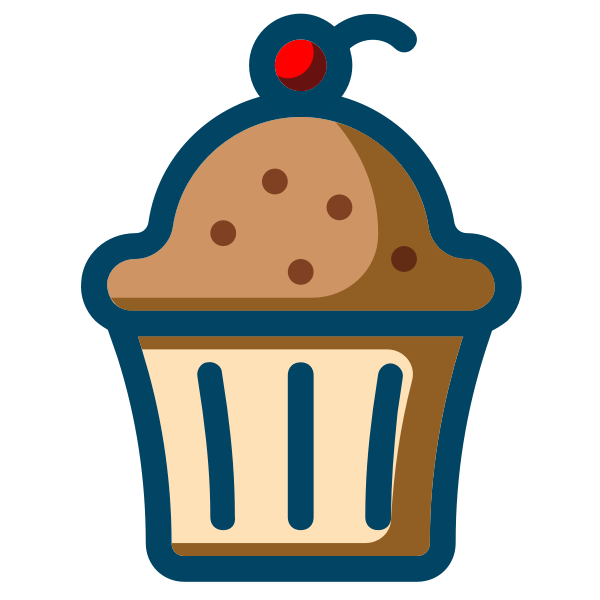 SVG Birthday cupcake