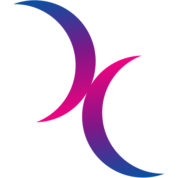 SVG Bisexual moon symbol