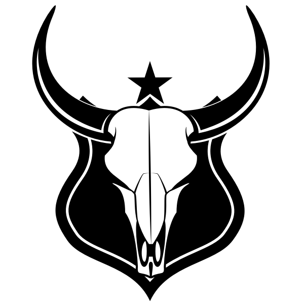 SVG Bison skull logotype concept