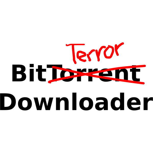 SVG Bit terror downloader vector clip art