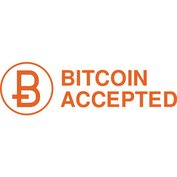 SVG Bitcoin Accepted Sign