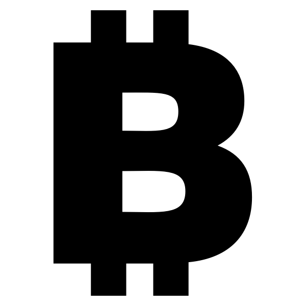 SVG Bitcoin silhouette