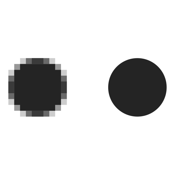 SVG Bitmap vs vector