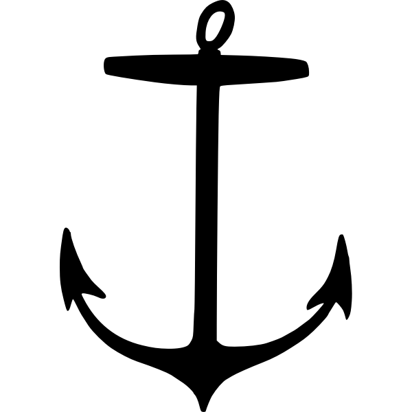 SVG Black anchor