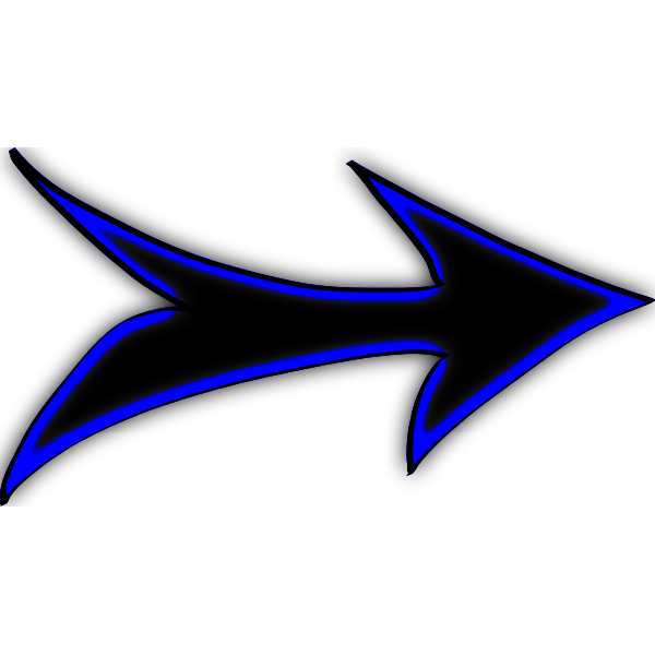 SVG Black and blue arrow