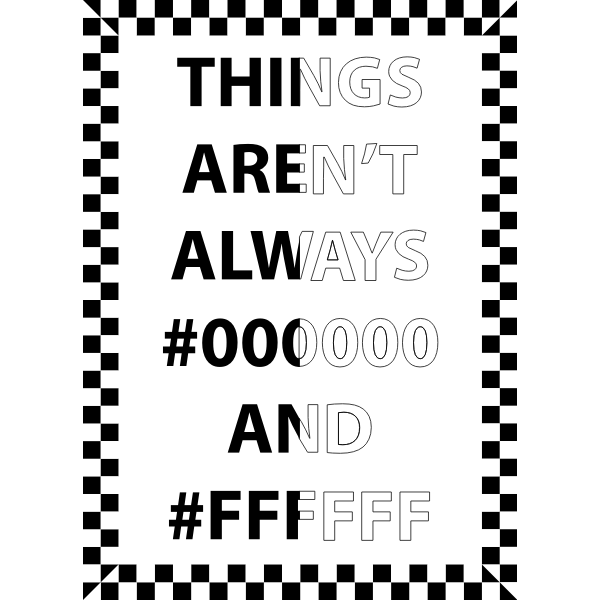 SVG black and white