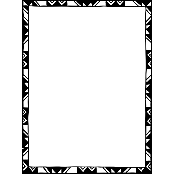 SVG Black and white border frame