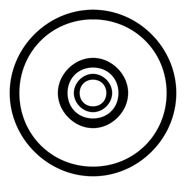 SVG Black and white CD