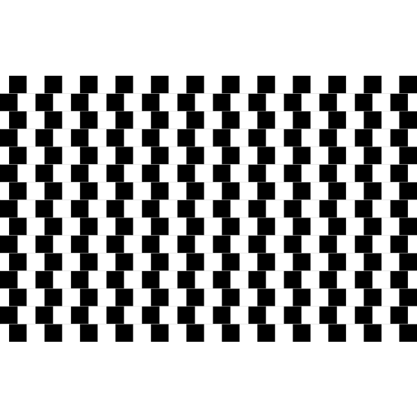 SVG Black and white checkerboard illusion vector image