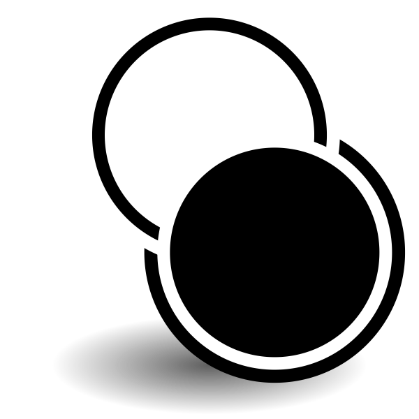 SVG Black and white circles