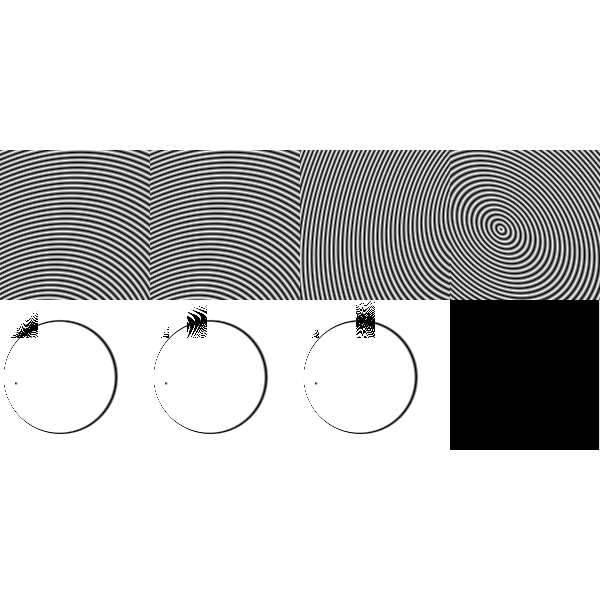 SVG Black and white circular concepts