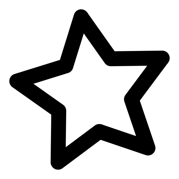 SVG Black and white classic star