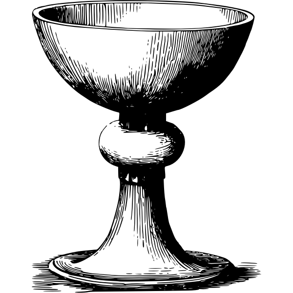 SVG Black and white cup