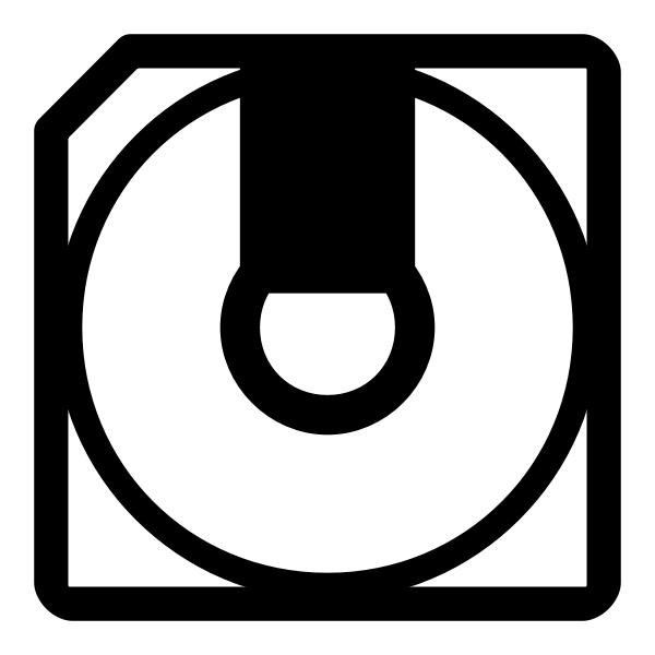 SVG Black and white disc