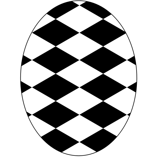 SVG Black and white egg
