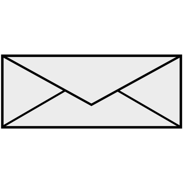 SVG Black and white envelope
