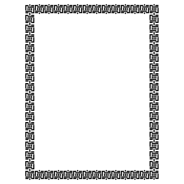 SVG Black and white frame