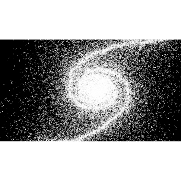 SVG Black and white galaxy