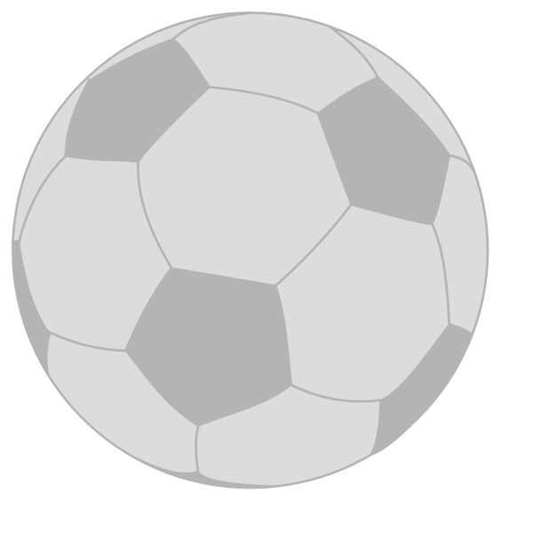 SVG Black and white handball ball vector illustration