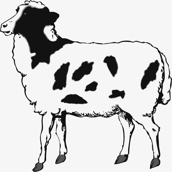 SVG Black and white heep
