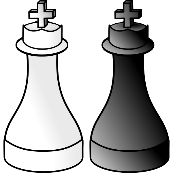 SVG Black and white kings