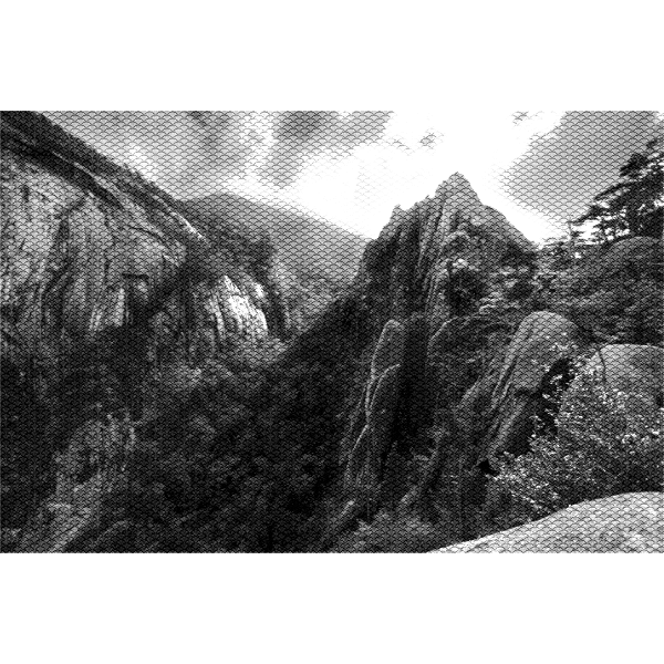 SVG Black and white landscape