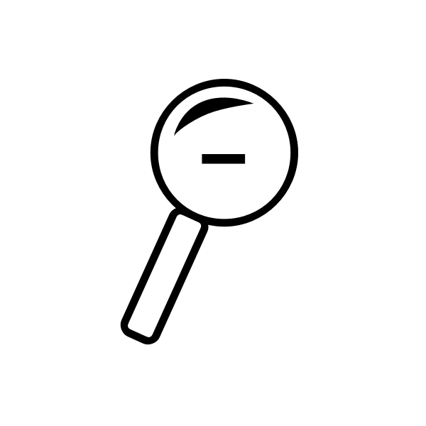SVG Black and white magnifying glass vector image