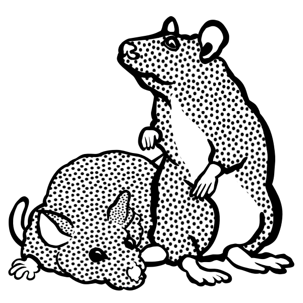 SVG Black and white mice