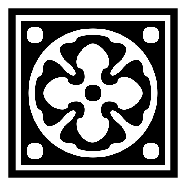 SVG Black and white ornament