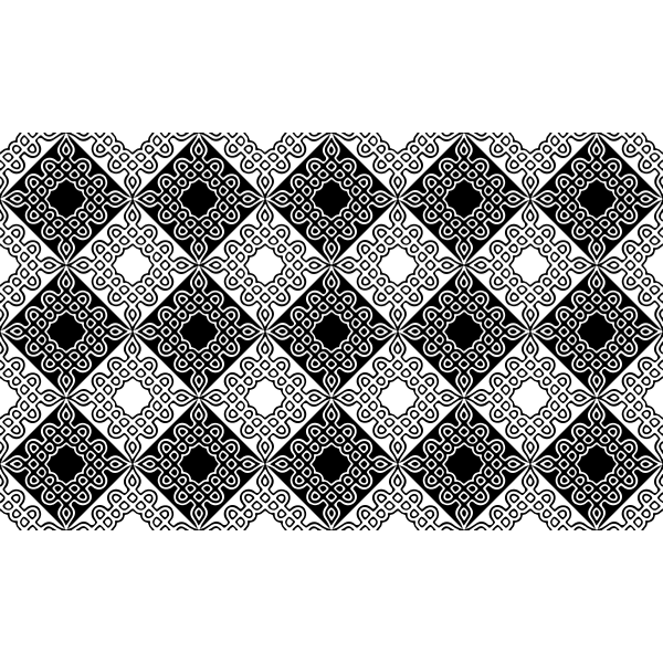 SVG Black and white patterned tiles