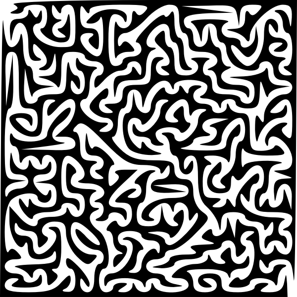SVG Black and white riddle