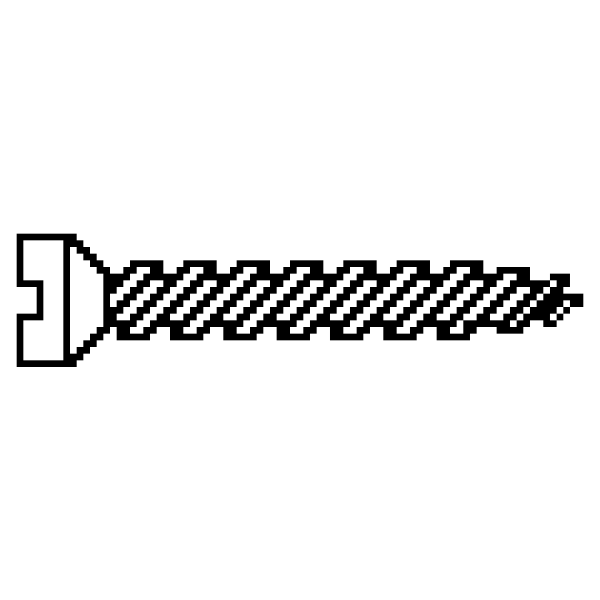 SVG Black and white screw