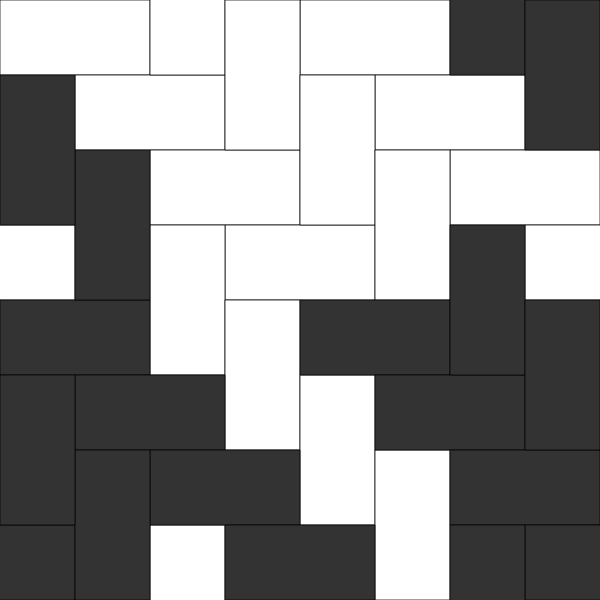 SVG Black and white tiles pattern