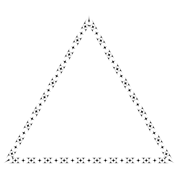 SVG Black and white triangle