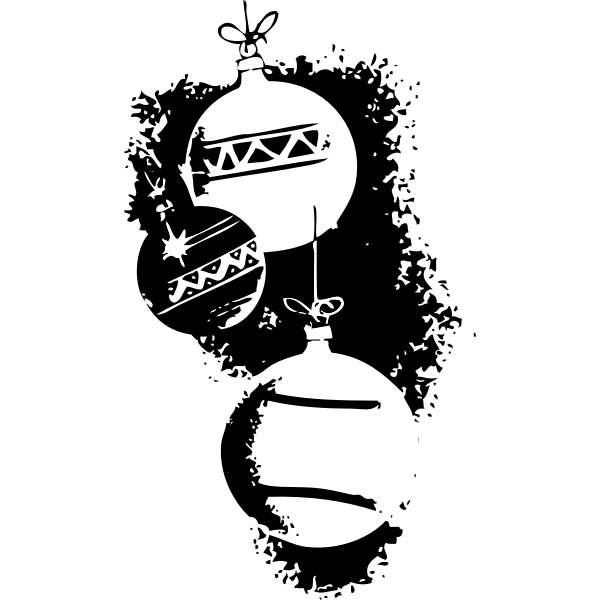SVG Black and white vector ornaments
